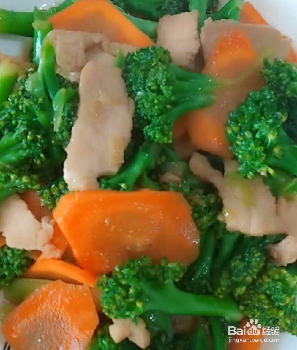 西蓝花肉片做法