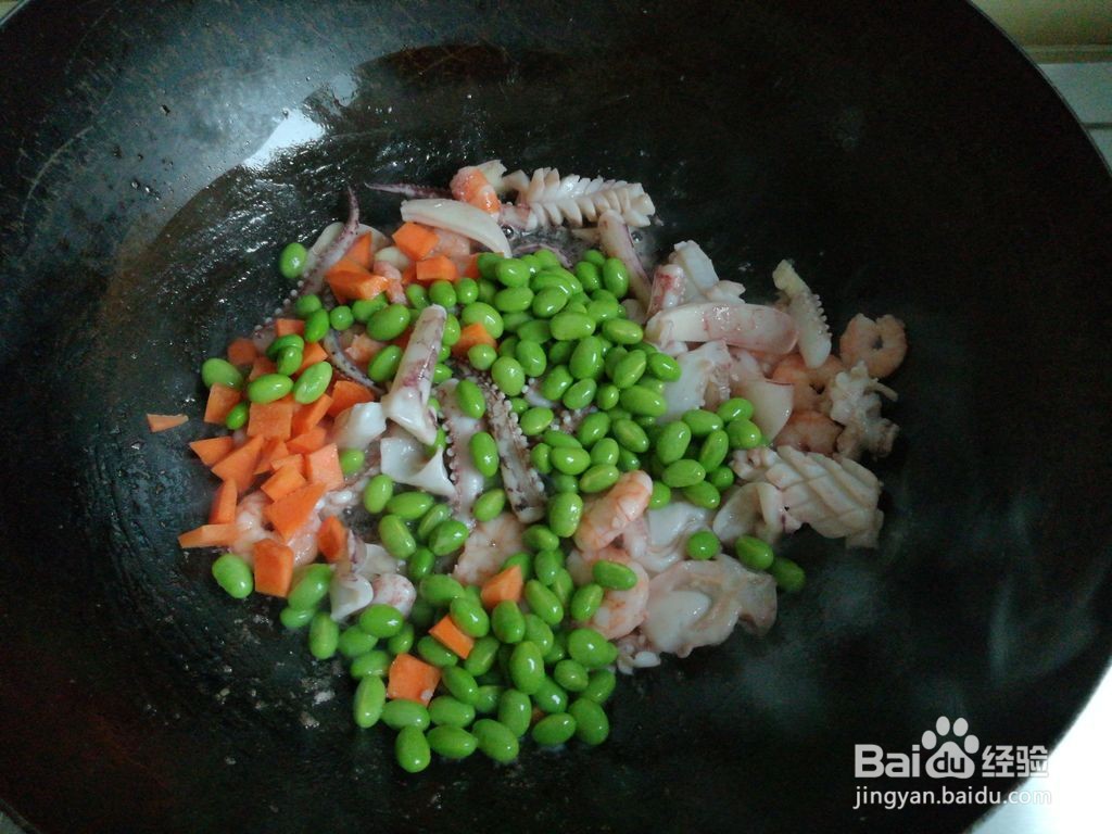 海鲜青豆玉米粒怎么做