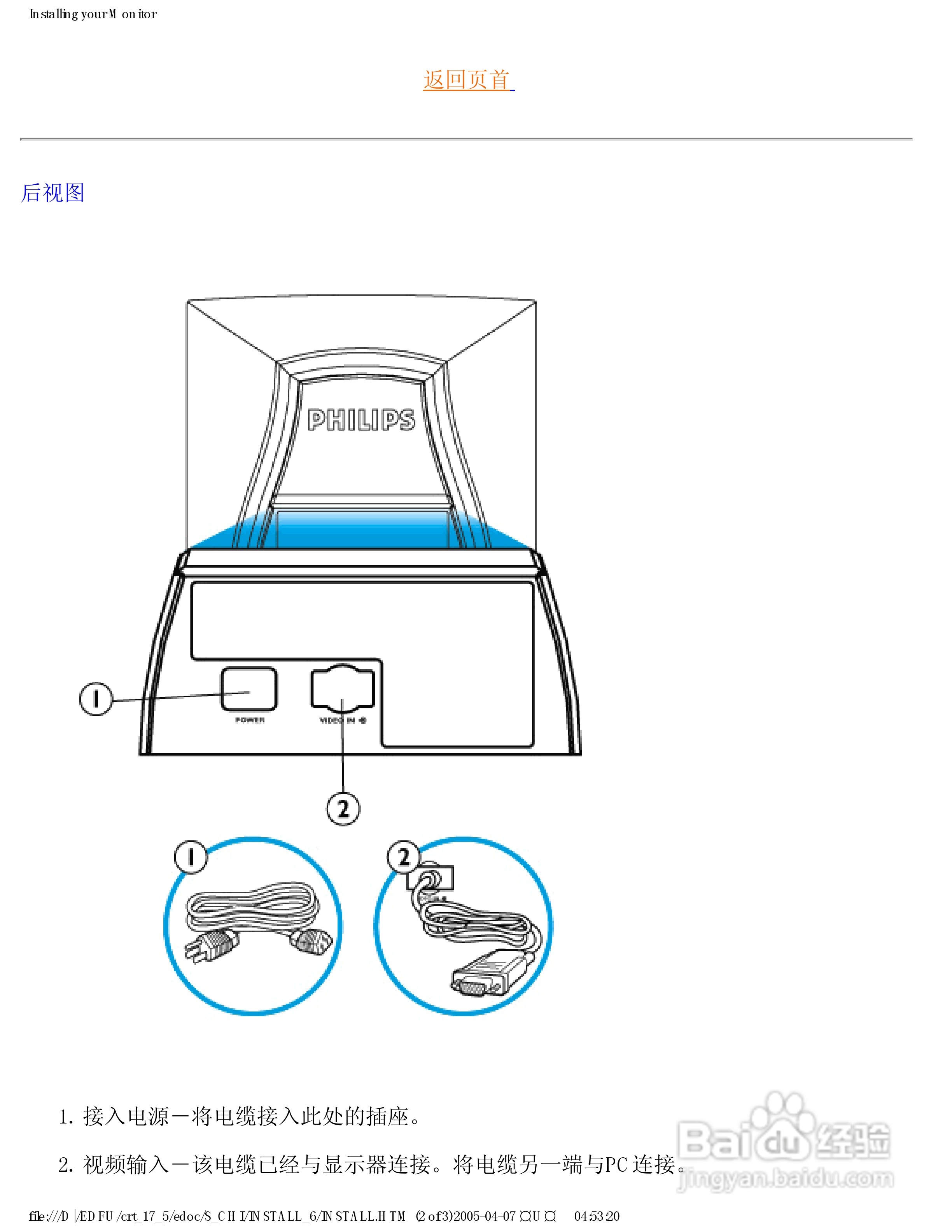 飞利浦107B50彩显使用说明书:[2]