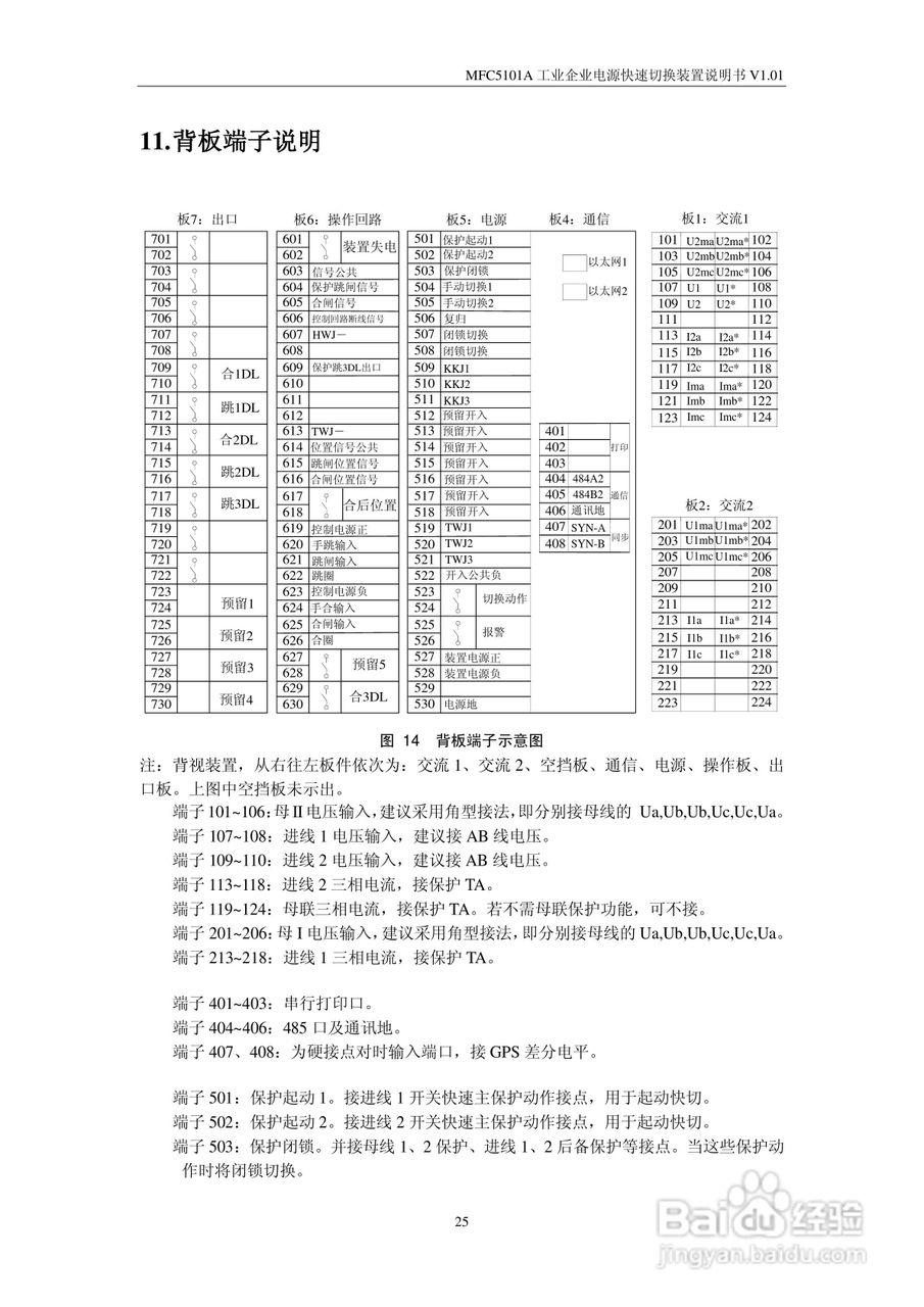 MFC5101A型工业企业电源快速切换装置说明书:[3]