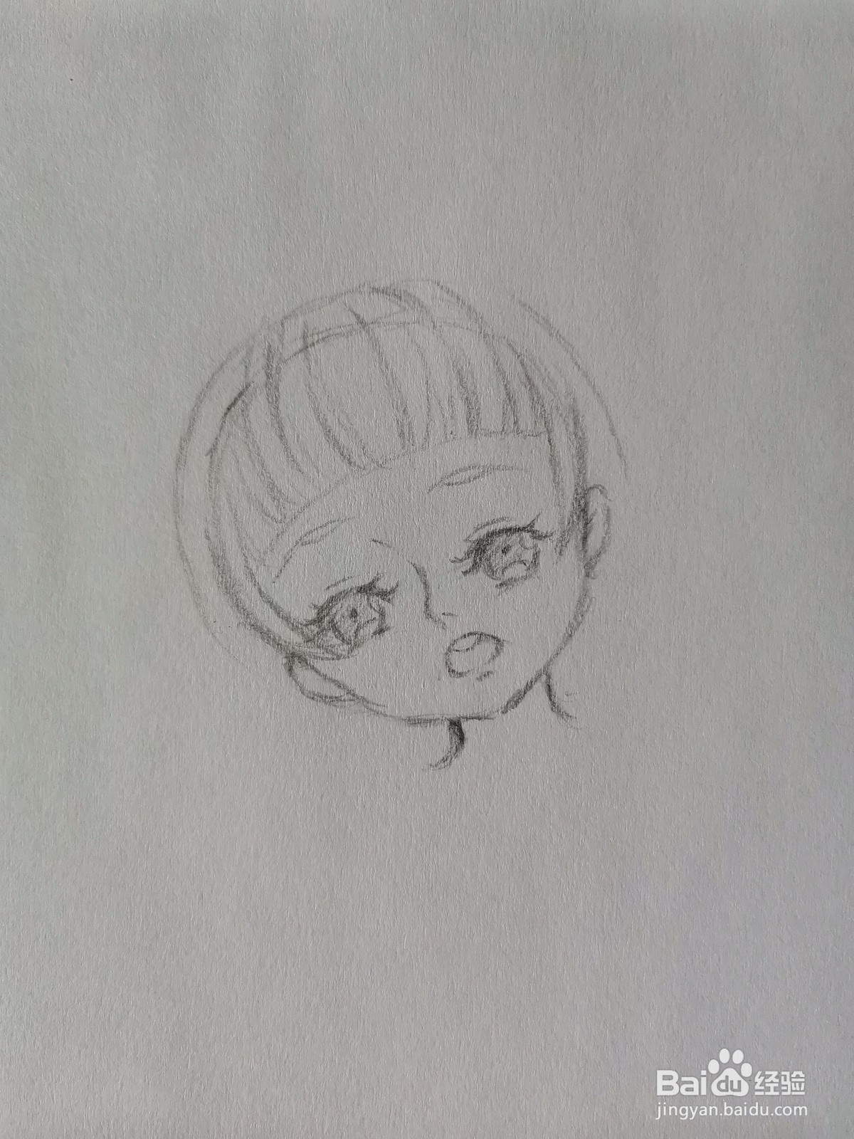 动漫人物包包头发型怎么画？