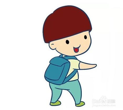 锅盖头男孩怎么画