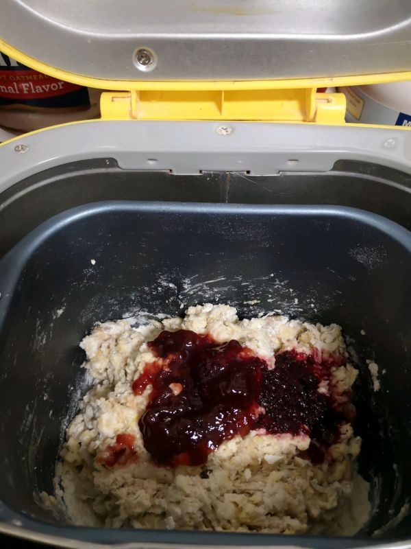 蓝莓爆浆芝士欧包