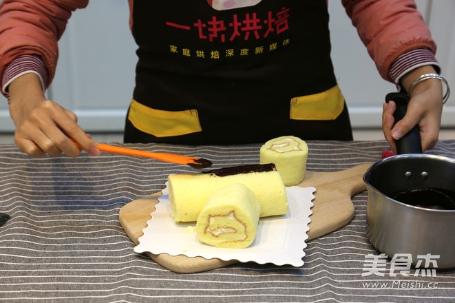 圣诞树桩蛋糕