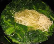菠菜鸡蛋炝锅面