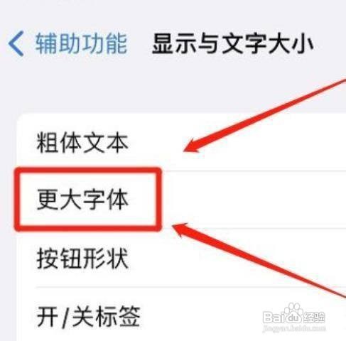 苹果11Pro手机如何设置更大的辅助字体呢?