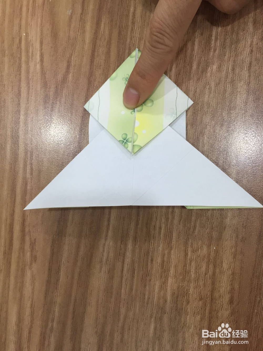 信纸花样的折法-双方形