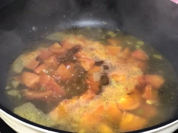 玉米面番茄面片汤