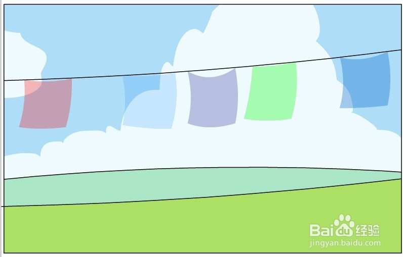 flash绘制旗子的场景