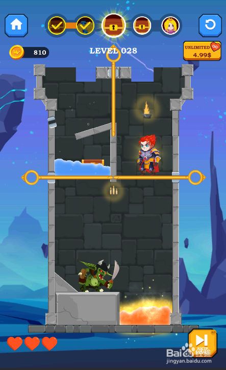 Hero Rescue Online的LEVEL 028如何通关?