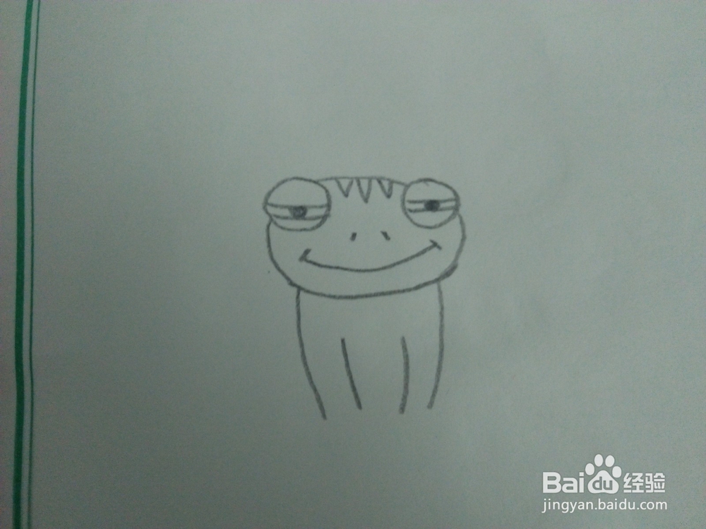 小青蛙的简笔画怎么画