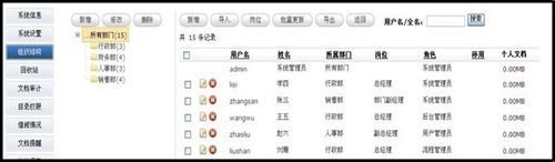 如何在致得文档管理系统中批量导入用户