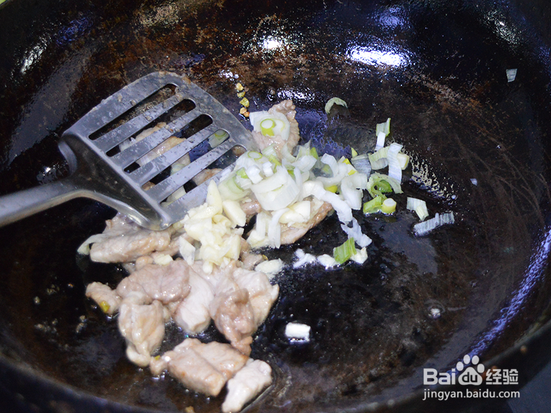 豆角溜炒肉片的做法