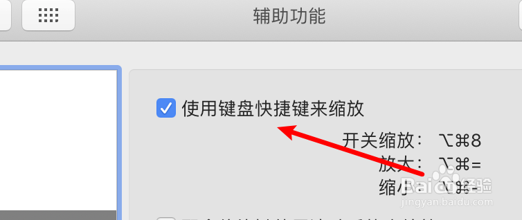 mac怎么启用键盘快捷键做缩放？