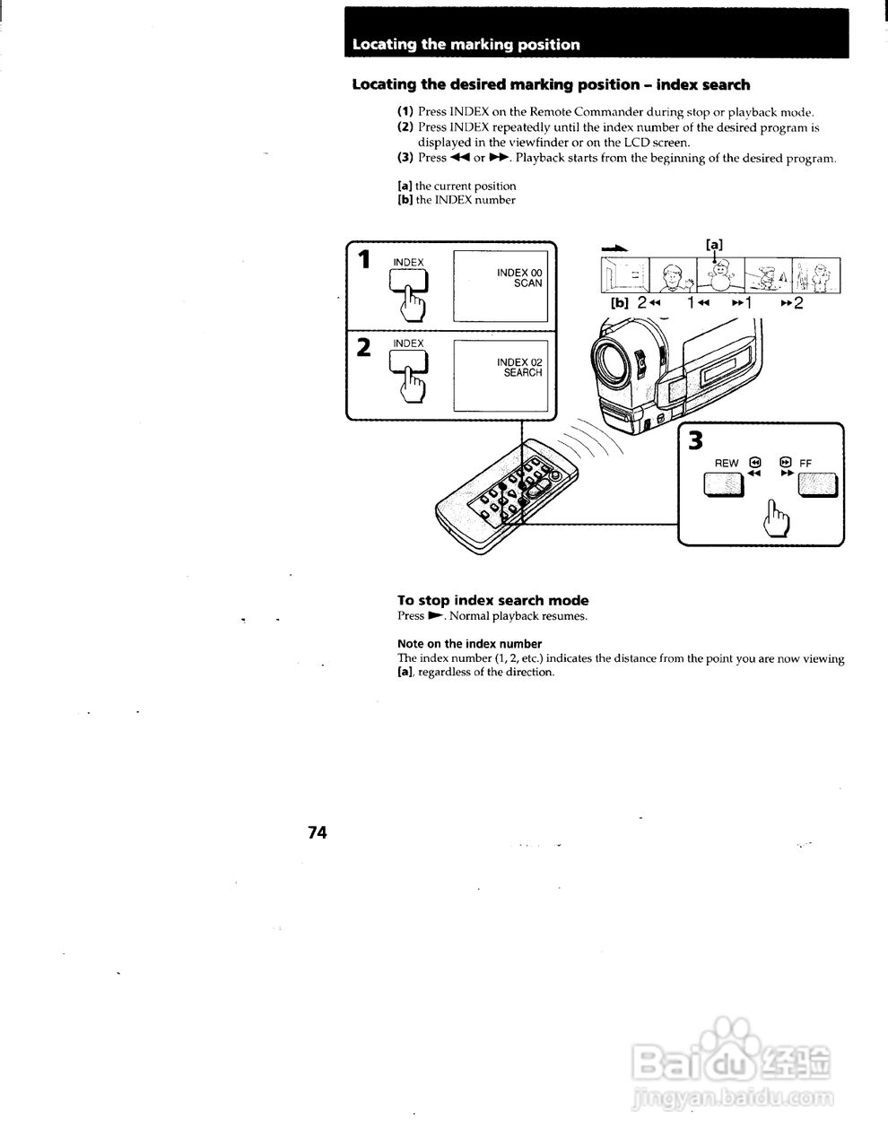索尼CCD-TRV99模拟摄像机说明书:[8]