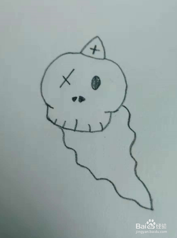 万圣节可爱手帳风简笔画怎么画