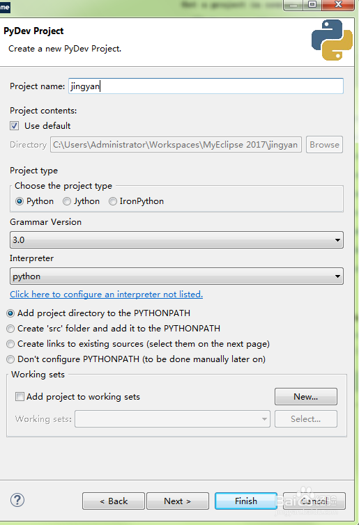 Myeclipse 2017安装和设置python插件