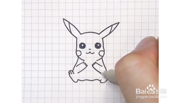 皮卡丘简笔画怎么画