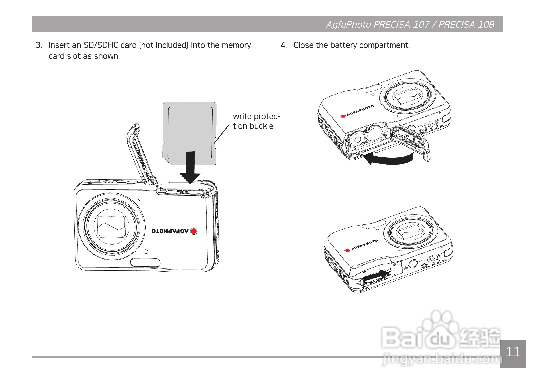 爱克发AgfaPhoto PRECISA 108数码相机使用说明书:[2]