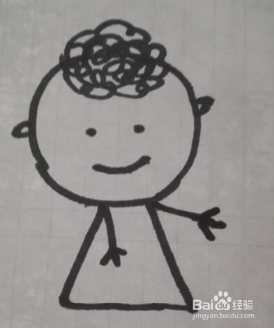 小天使的画法 天使的简笔画