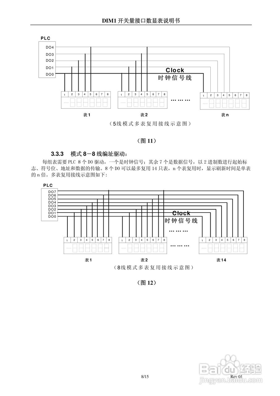 DIM1开关量接口数显表说明书