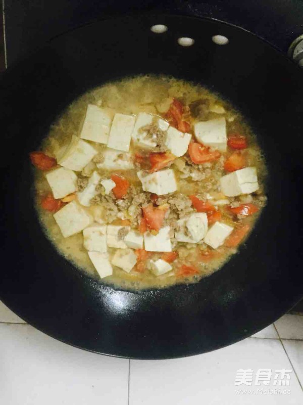 肉末焖豆腐的做法