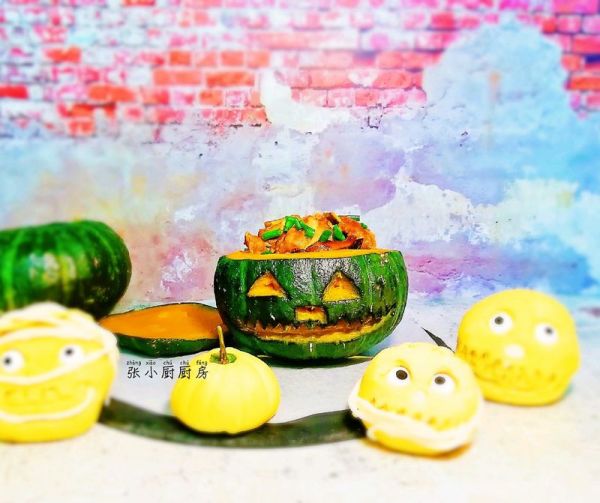 酱香排骨南瓜盅