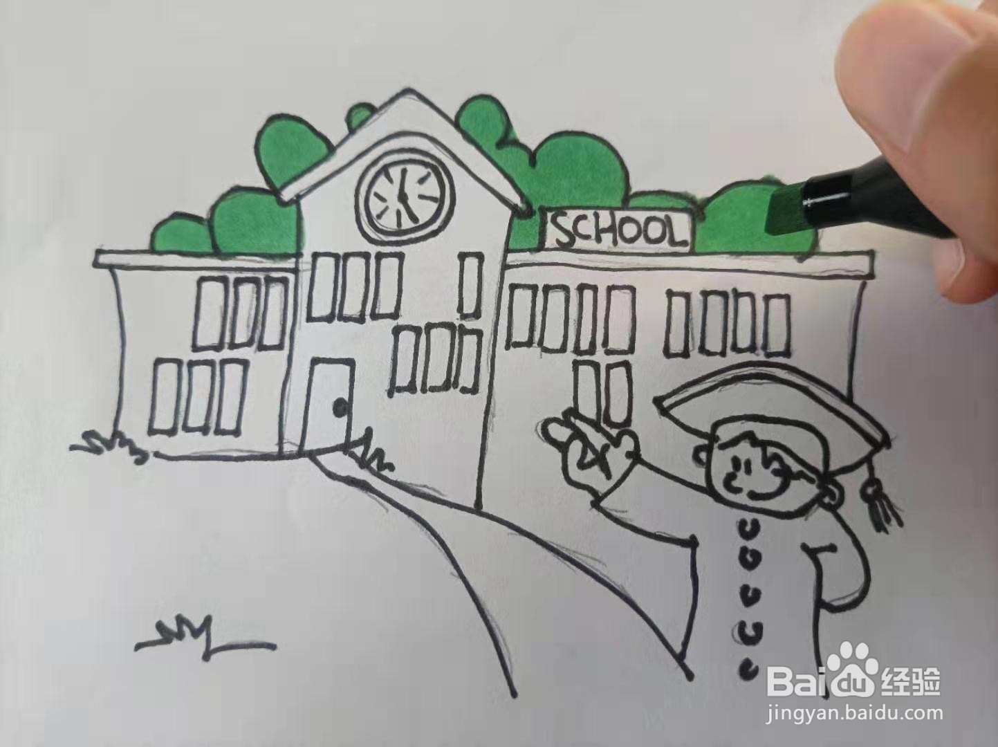 开家长会好看又简单的画