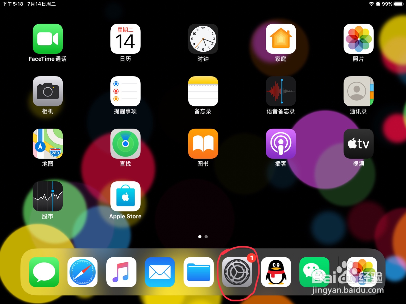 iPad怎么打开旁白的使用音调变化