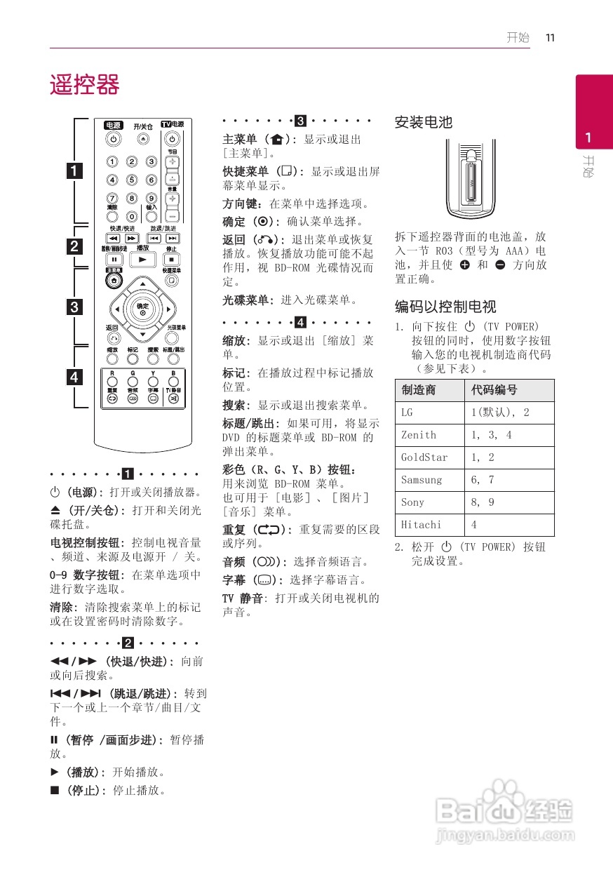LG BD620蓝光播放器使用说明书:[1]