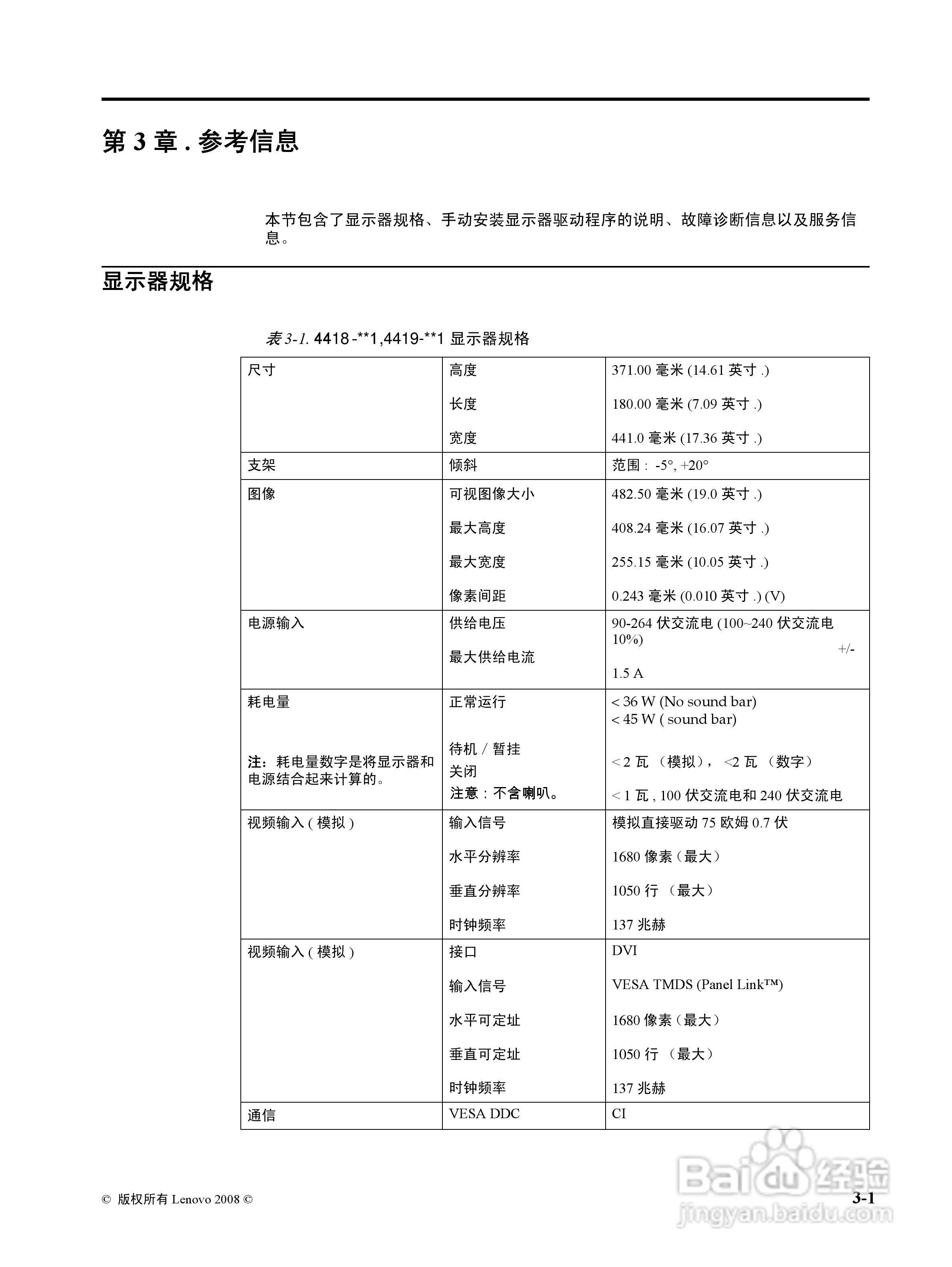 联想L195液晶显示器使用说明书:[2]