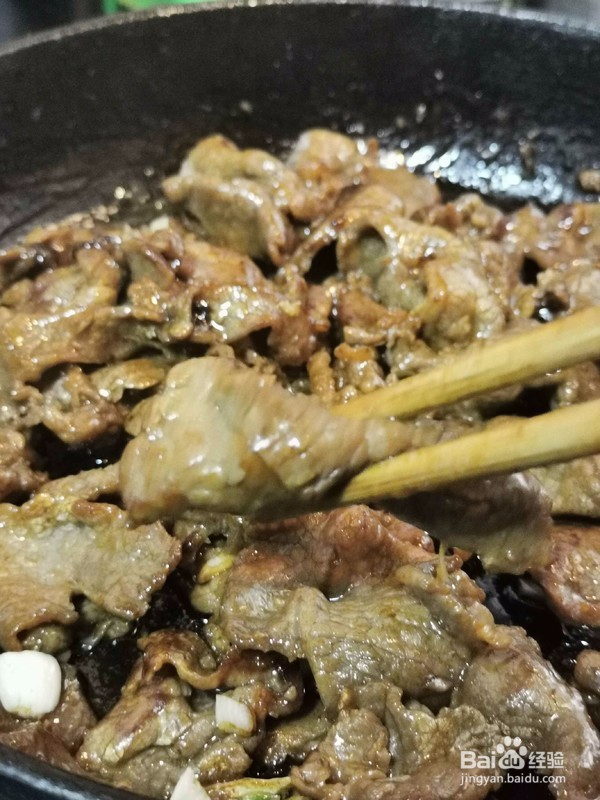 蒜香羊肉片的做法