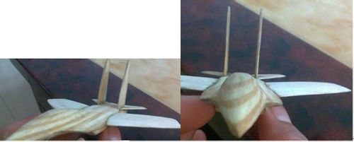 手工木质玩具飞机