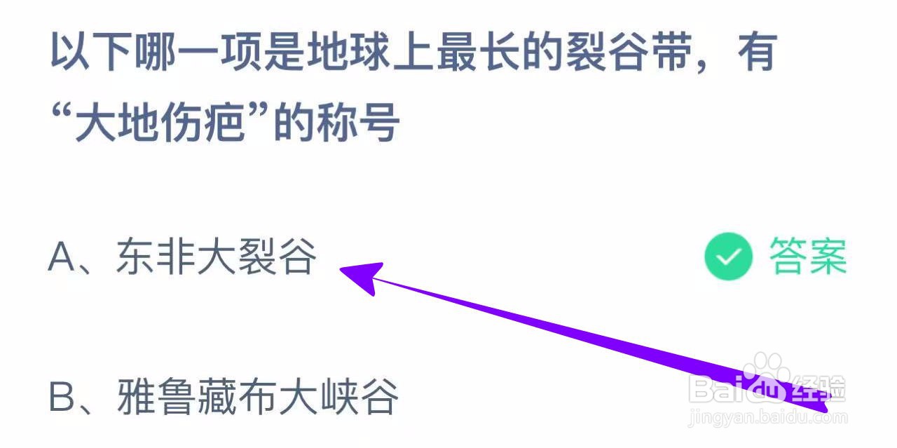 蚂蚁小课堂11.2哪一项有“大地伤疤”的称号？