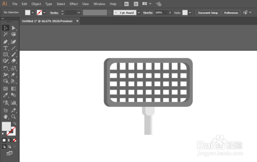 如何用ILLUSTRATOR绘制手持网格烤架