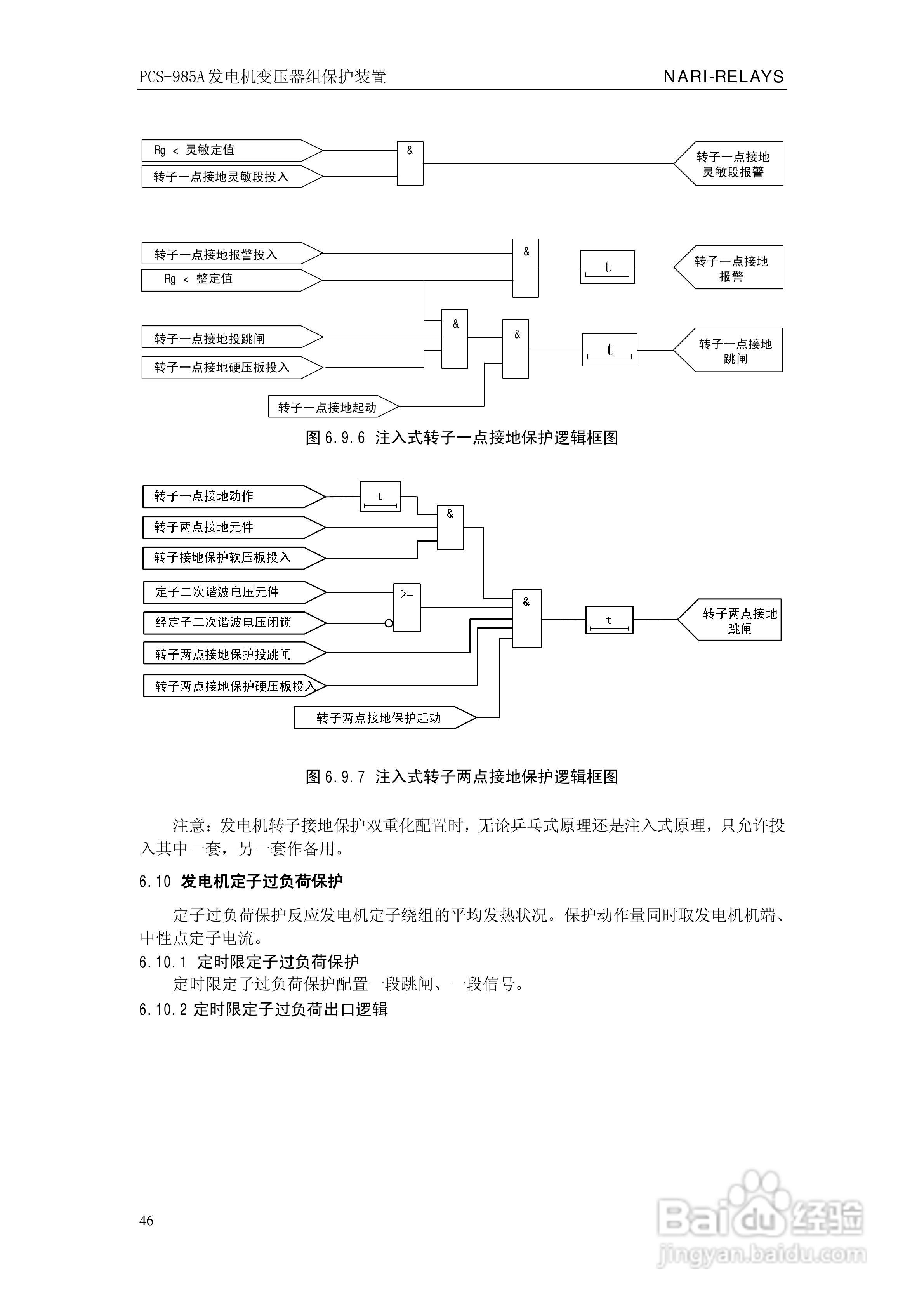 国瑞继保PCS-985A发电机变压器组保护装置技术说明书:[6]