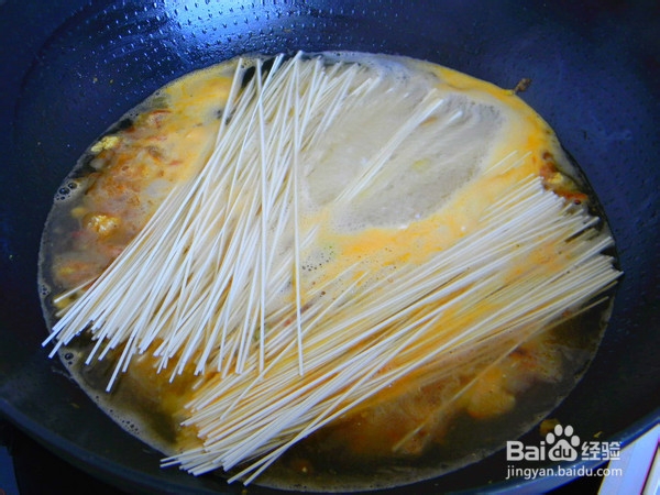 鸡蛋柿子面的制作方法