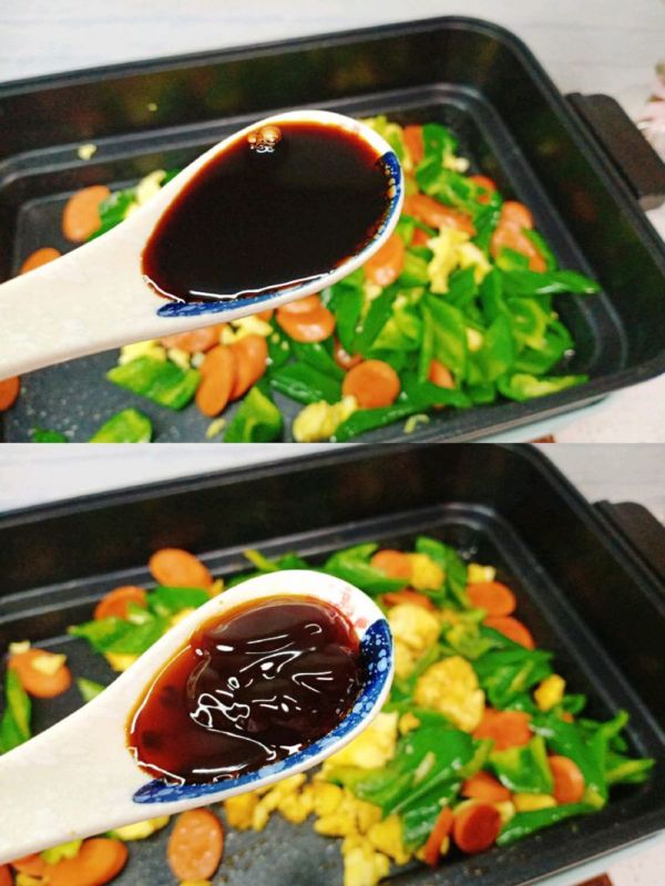 青椒火腿炒鸡蛋