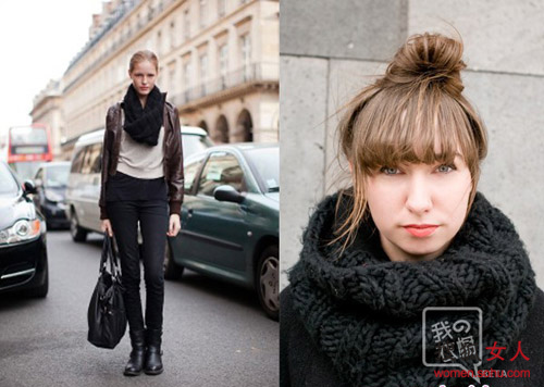 几招围巾妙搭穿出冬季好形象