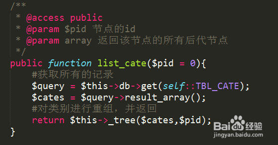 商品类别管理CI