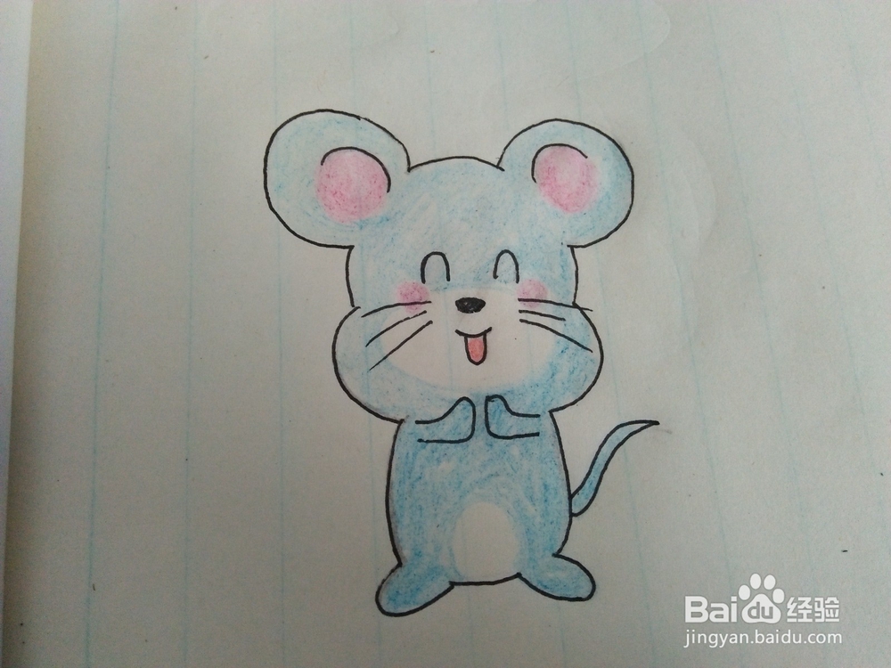<b>宝宝学画画之简单的卡通小老鼠怎么画</b>