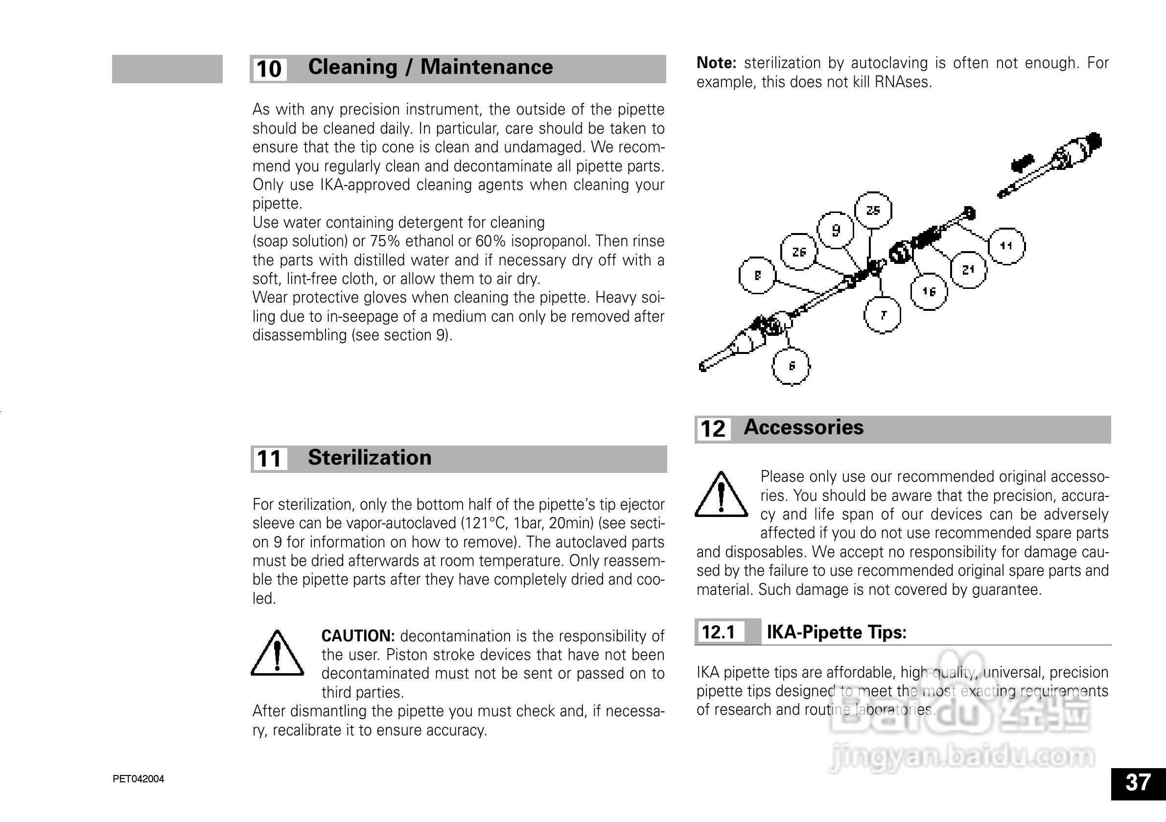 IKA IKA®-PET 50µl 定量移液器说明书:[4]