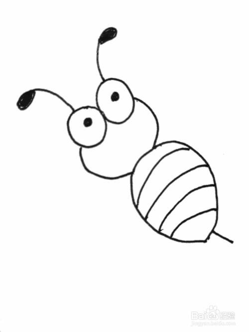 可爱的小蜜蜂绘画教程