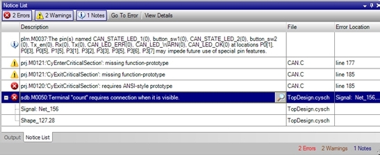 Psoc creator2.0软件的简单使用