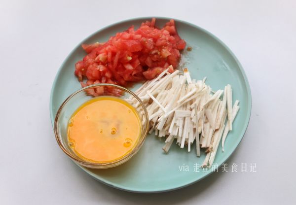 杏鲍菇番茄蛋羹
