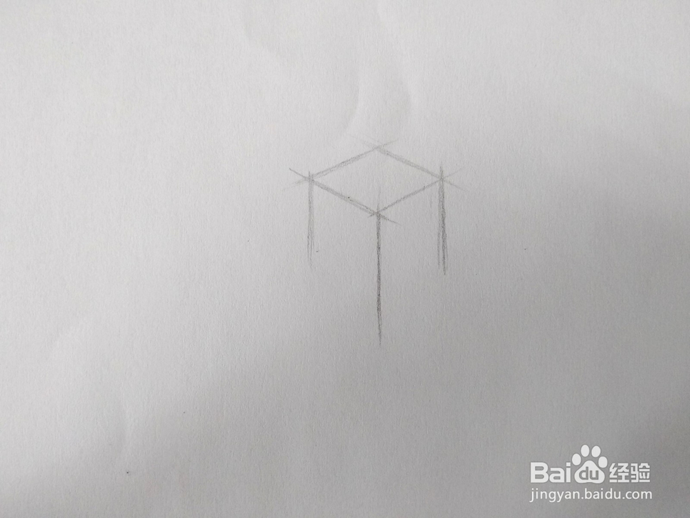 素描石膏几何体-六面体/正方形的详细绘画步骤