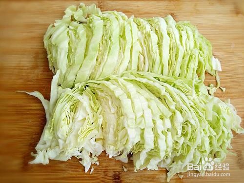 肉末粉丝炒圆白菜