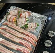 培根卷甜椒拉丝芝士