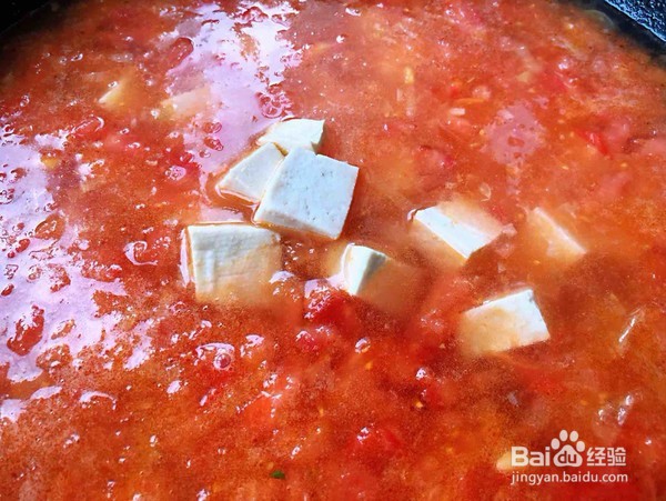 虾滑番茄豆腐蛋花羹的做法