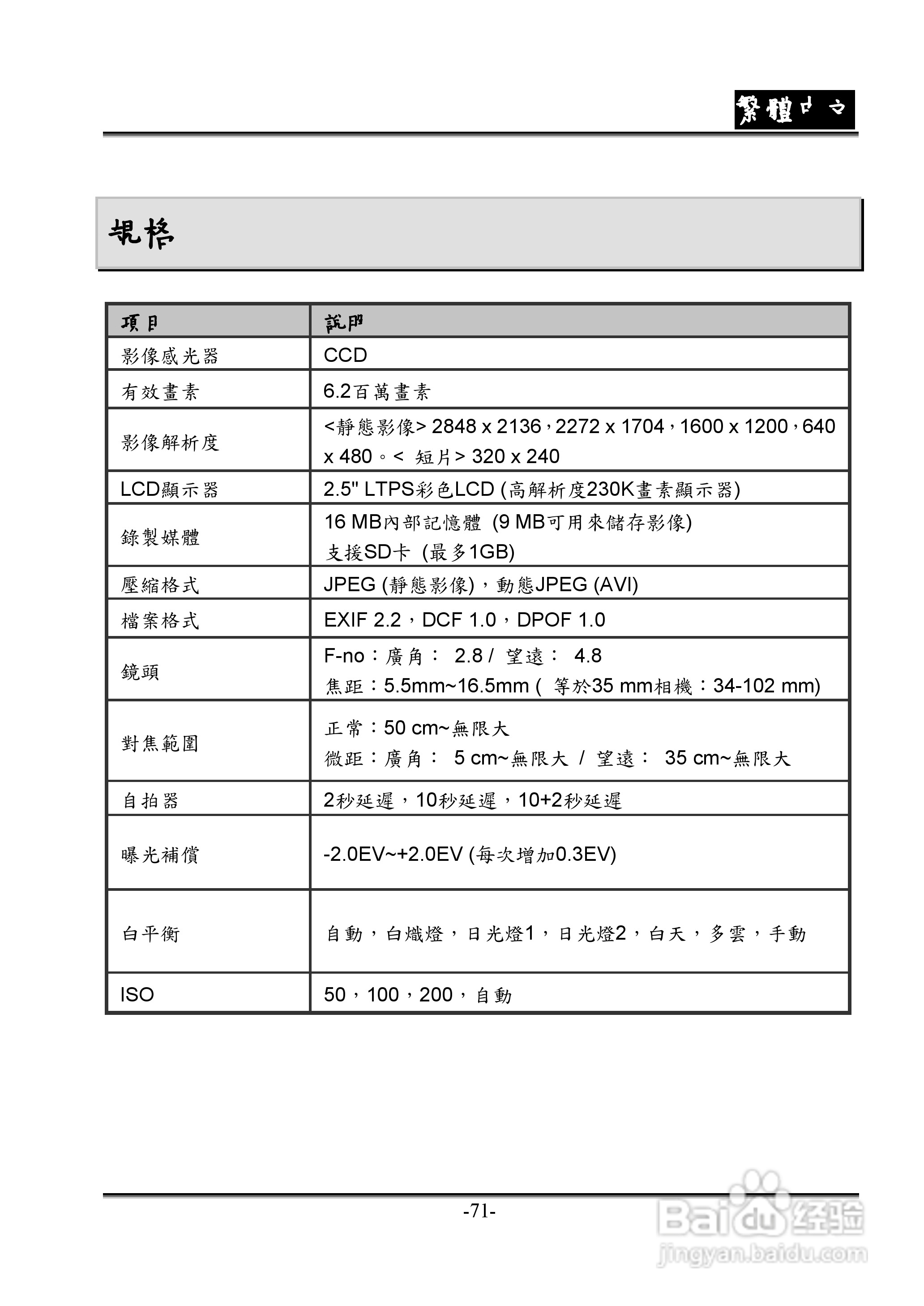 昆盈G-Shot P635型数码相机使用说明书:[8]
